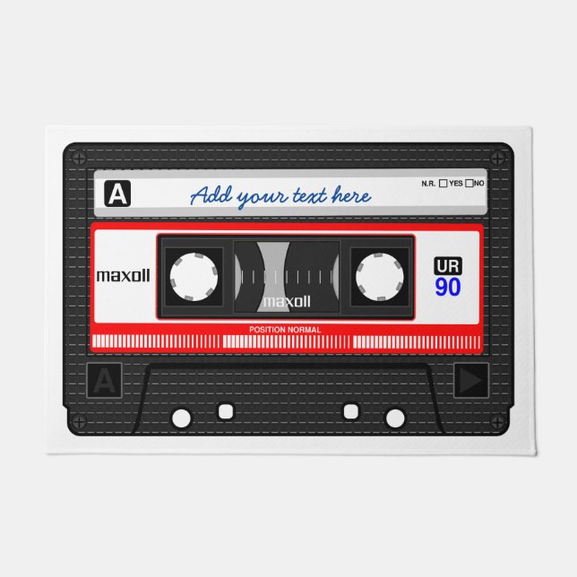 Cooles Vintages Retro-Kassettenband, Fußmatte (Vorderseite)