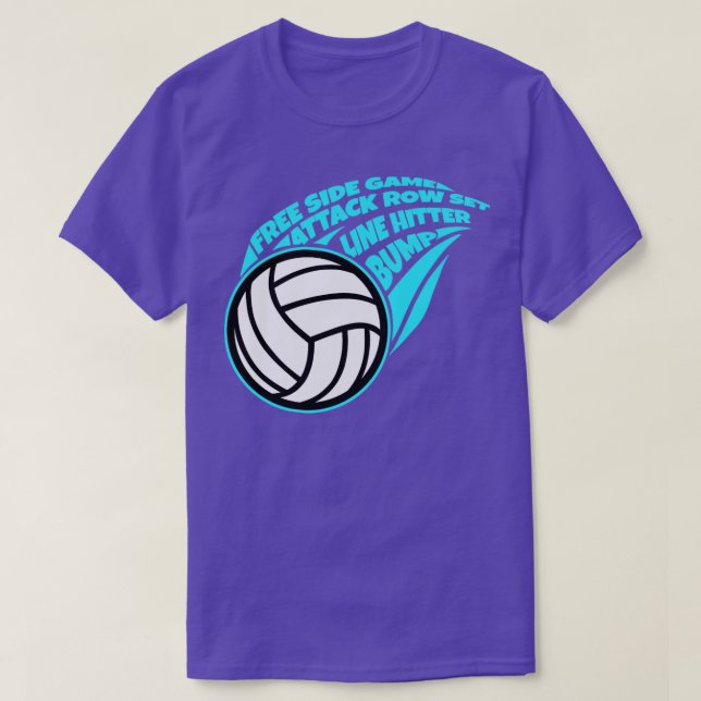 Cooles Volleyball-Geschenk Print Volleyball-Team P T-Shirt (Design vorne)