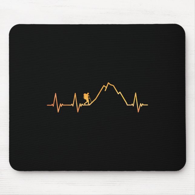 Cooles Wanderdesign für Männer Frauen Wanderliebha Mousepad (Vorne)