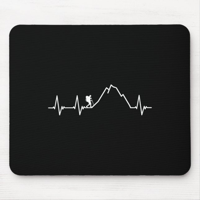 Cooles Wanderdesign für Männer Frauen Wanderliebha Mousepad (Vorne)