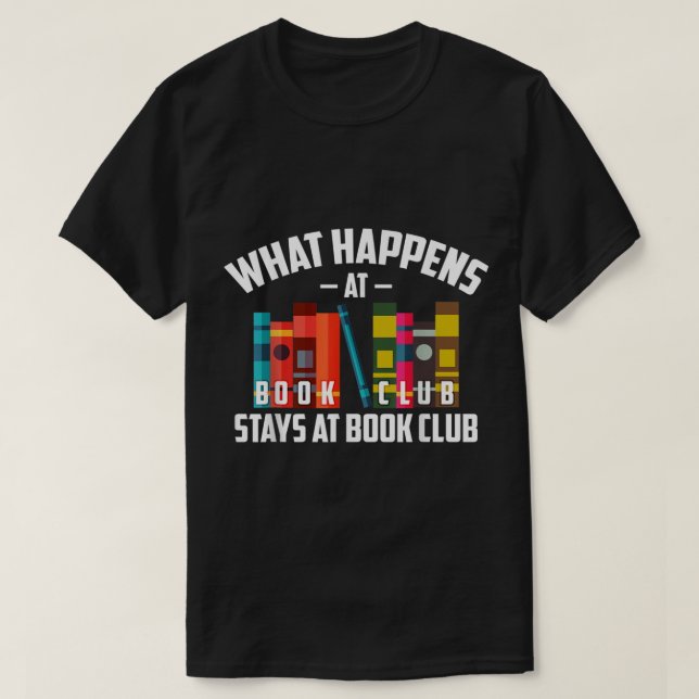 Cooles, was im Buchclub Bleibe T-Shirt (Design vorne)