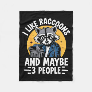 Cooles Waschbär T-Shirt für Männer Frauen Kinder W Fleecedecke