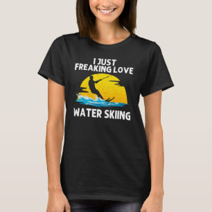 Cooles Wasserski für Damen Skifahrer T-Shirt