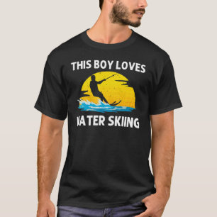 Cooles Wasserski für Jungen und Mädchen Skifahrer T-Shirt