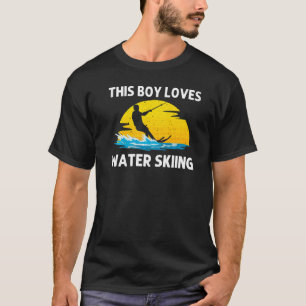 Cooles Wasserski für Jungen und Mädchen Skifahrer T-Shirt