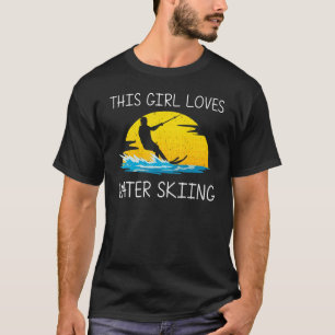 Cooles Wasserski für Mädchen Kinder Skifahrer T-Shirt