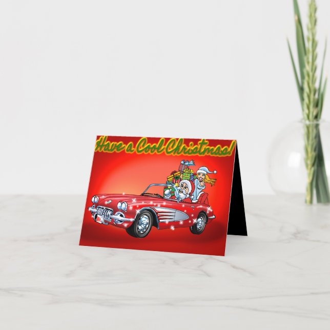 Cooles Weihnachten! Feiertagskarte (Vorderseite)