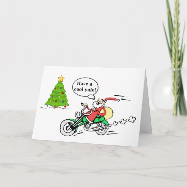 Cooles Weihnachten Santa Motora Personalisiert Wei (Vorderseite)