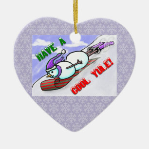 Cooles Weihnachten Snowman Ornament