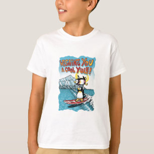 Cooles Weihnachten-Tandem, das hawaiische Penguins T-Shirt