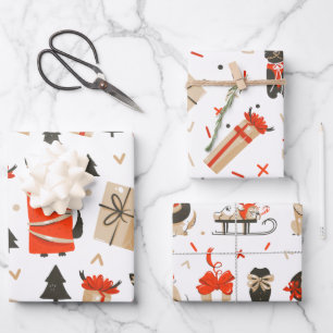 Cooles Weihnachten   Weihnachtsfeiertag Mitte des  Geschenkpapier Set