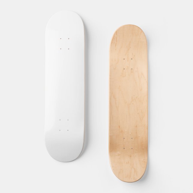 Cooles Weiß erstellen Sie Ihr eigenes Skateboard (Vorderseite)