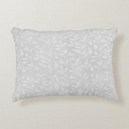 Cooles Weißblattdesign Dekokissen