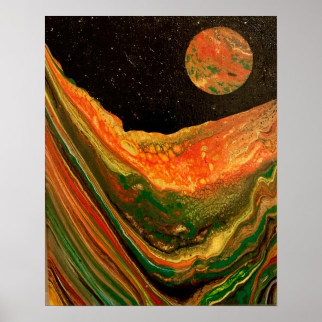 Cooles Weltraum-Poster, Sci-Fi-Poster Poster (Vorne)