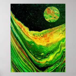 Cooles Weltraum-Poster, Sci-Fi-Poster Poster