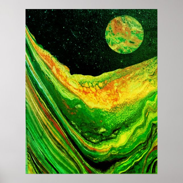 Cooles Weltraum-Poster, Sci-Fi-Poster Poster (Vorne)