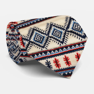 Cooles Western-Stickereimuster Krawatte