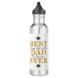 Cooles White Gold Best Vater Jeden Vatertag Foto Edelstahlflasche