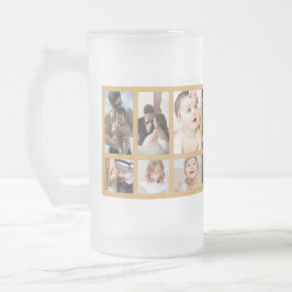 Cooles White Gold Best Vater Jeden Vatertag Foto Mattglas Bierglas