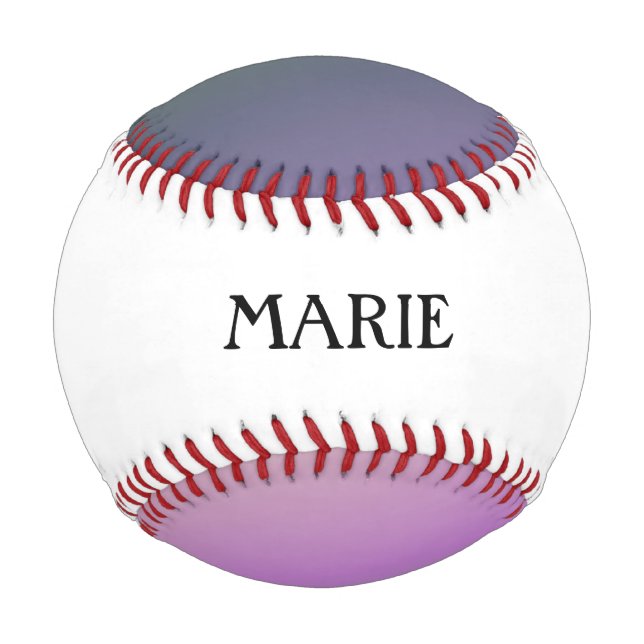 Cooles Wirbles Muster mit Name Baseball (Rückseite)