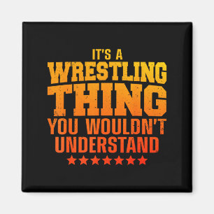 Cooles Wrestling-Design für Männer Frauen Wrestler Magnet