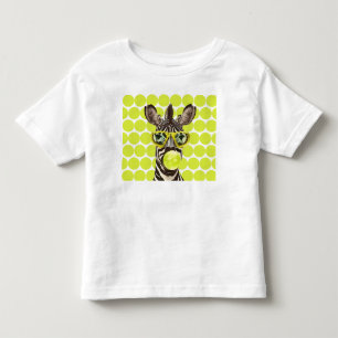 Cooles Zebra mit Sonnenbrille & Bubble-Gum Pop-Art Kleinkind T-shirt
