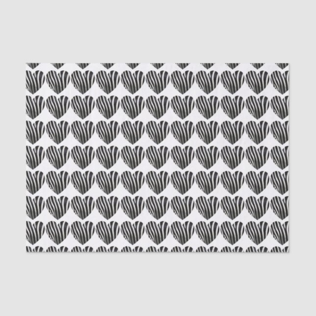 Cooles Zebra Print Tissue Paper Seidenpapier (Vorderseite)