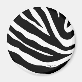 Cooles Zebra Stripes Round Magnet