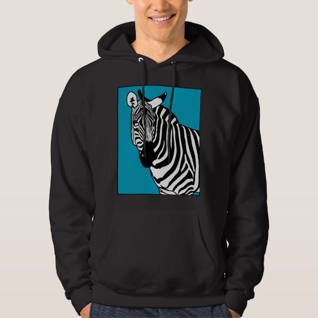 Cooles Zebra-Tier T-Shirt (Vorderseite)