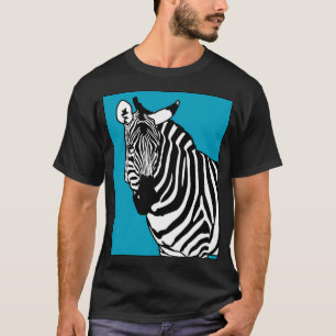 Cooles Zebra-Tier T-Shirt