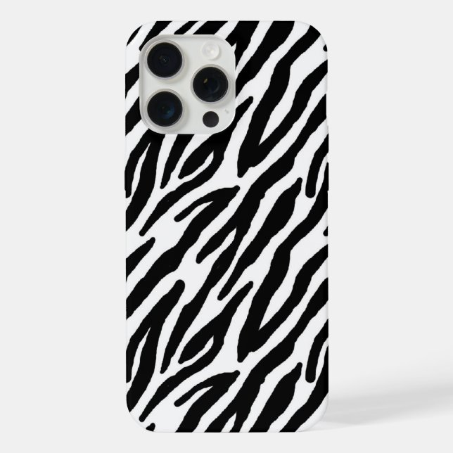 Cooles Zebramuster iPhone Hülle (Rückseite)