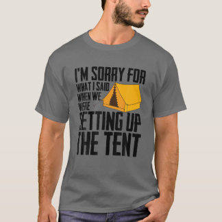 Cooles Zelt-Camping Geschenk Männer Frauen Funny C T-Shirt