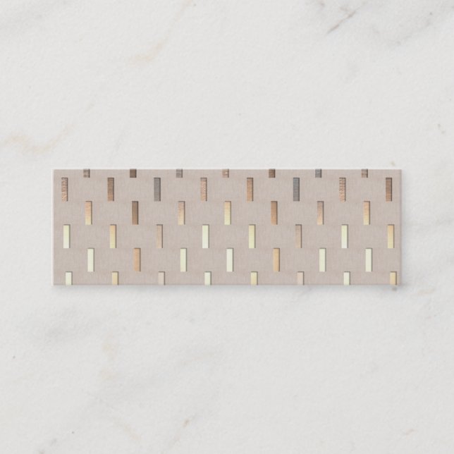 Cooles Zen-Muster Stilvoll Modernes Minimalistisch Mini Visitenkarte (Vorderseite)