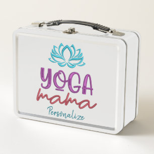 Cooles Zen Yoga Mama Zitat Personalisiert Metall Brotdose