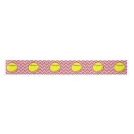 Cooles Zickzack Softball Party Ribbon Satinband