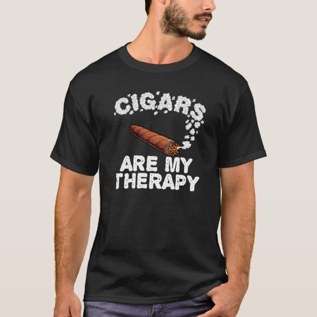 Cooles Zigarren für Männer Rauchen T-Shirt (Vorderseite)
