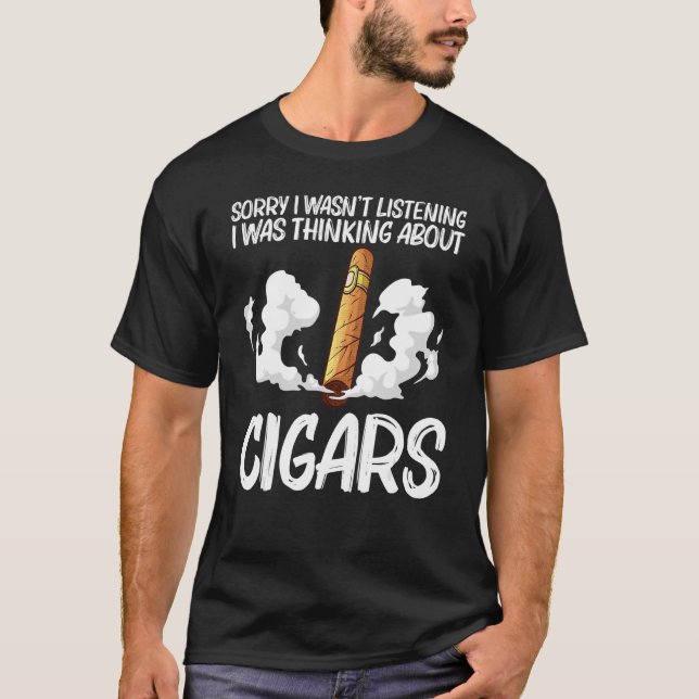 Cooles Zigarren für Männer Rauchen T-Shirt (Vorderseite)