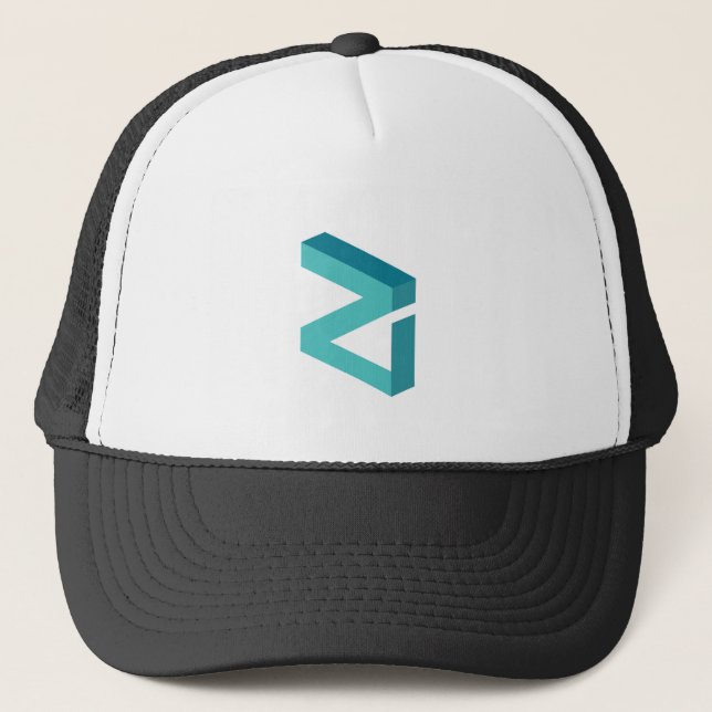 Cooles Zilliqa Kryptowährungszeichen Truckerkappe (Vorderseite)