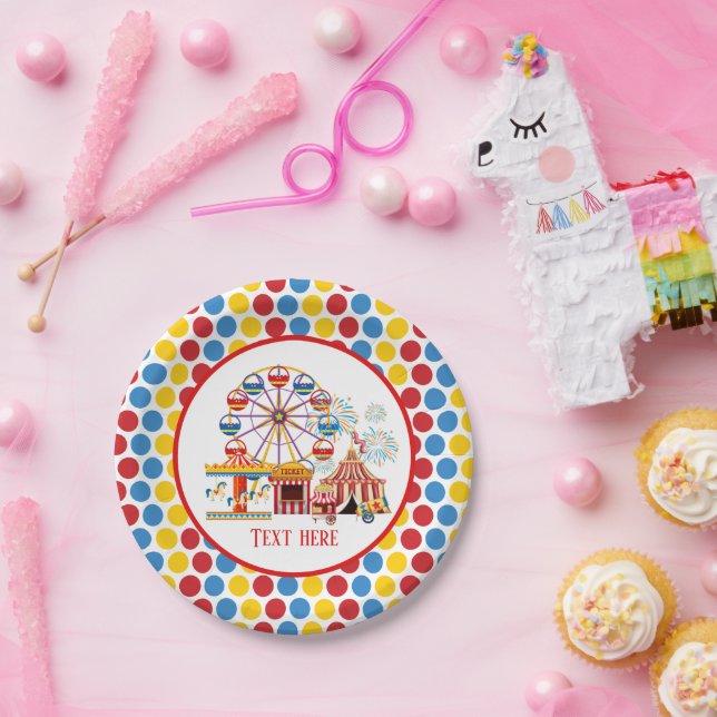 cooles Zirkustheaterfestival Pappteller (Party)