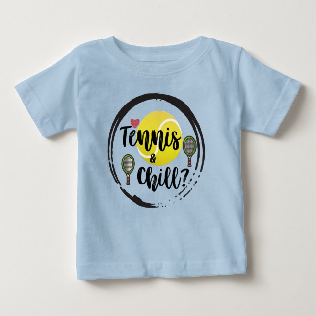 Cooles Zitat aus Tennis und Kill Blauer Zitat Baby T-shirt (Vorderseite)