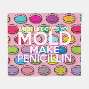 Cooles Zitat Modernes, farbenfrohes Funny Science- Fleecedecke