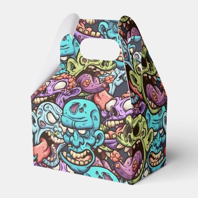 cooles Zombie-Halloween-Party Geschenkschachtel (Vorderseite)