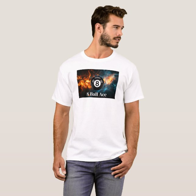 Coolest 8 Ball Billiards Game Day Men's  T-Shirt (Vorne ganz)