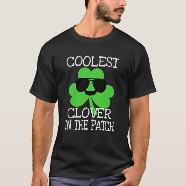 Coolest C In The Patch St Patricks Day Kids Boys G T-Shirt (Vorderseite)