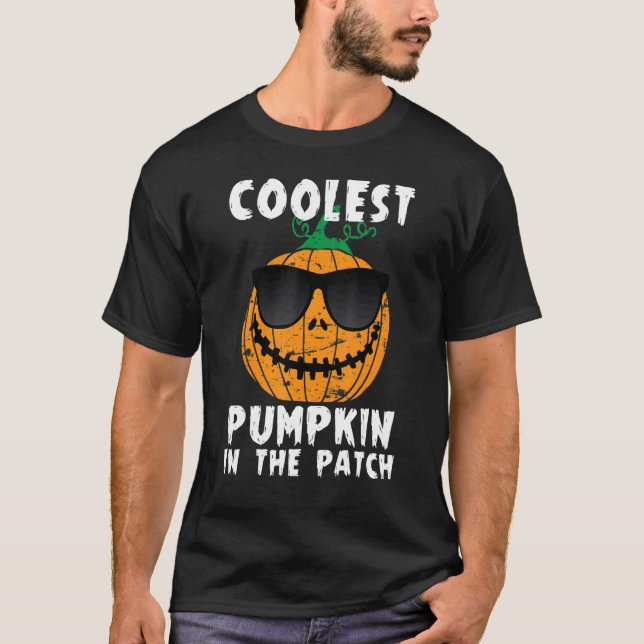 Coolest Pumpkin In The Patch Halloween Boys Girls  T-Shirt (Vorderseite)