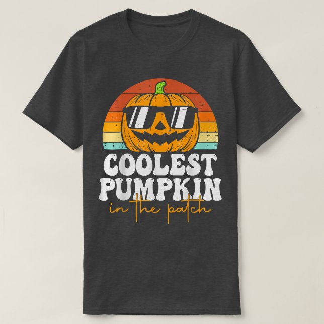 Coolest Pumpkin In The Patch Halloween Toddler Boy T-Shirt (Design vorne)