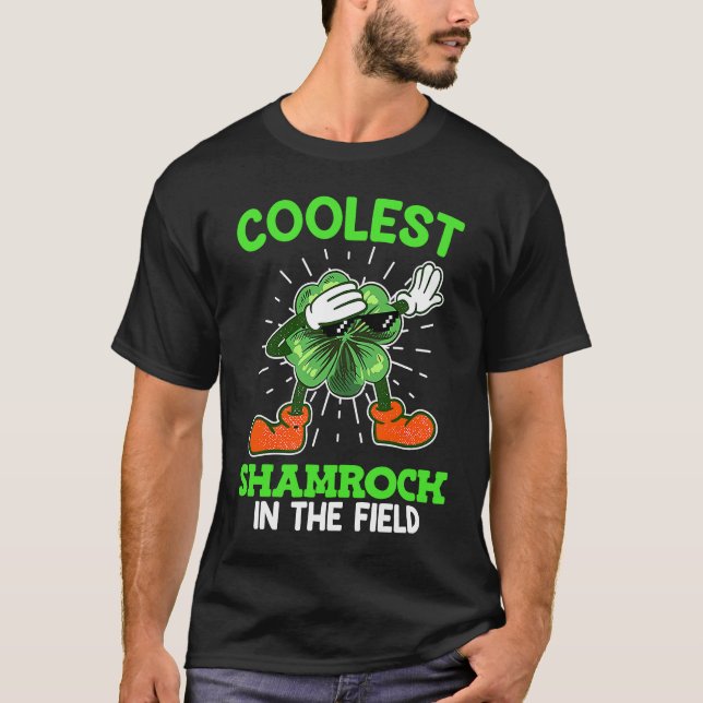 Coolest shamrock St Patrick's Day T-Shirt (Vorderseite)