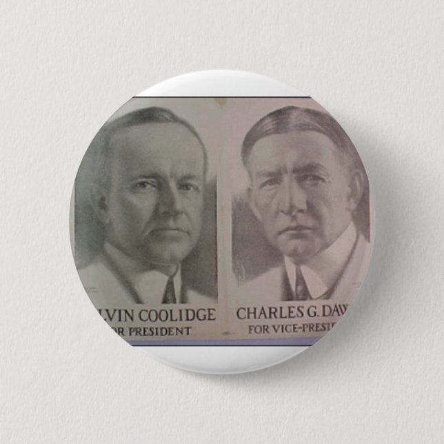 Coolidge 1922 - Dawes Button (Vorderseite)