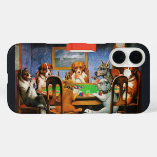 Coolidge Classic Vintage Hund Poker Spiel Kunst iPhone 16 Hülle