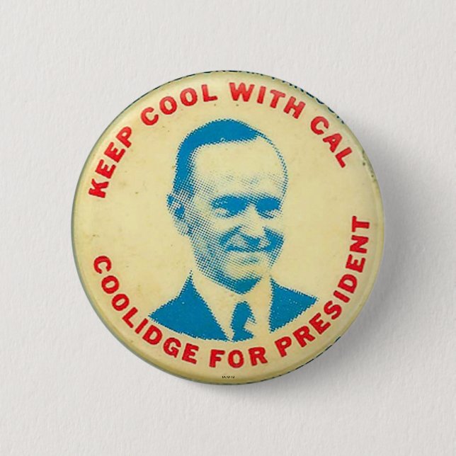 Coolidge für Präsident - Knopf Button (Vorderseite)